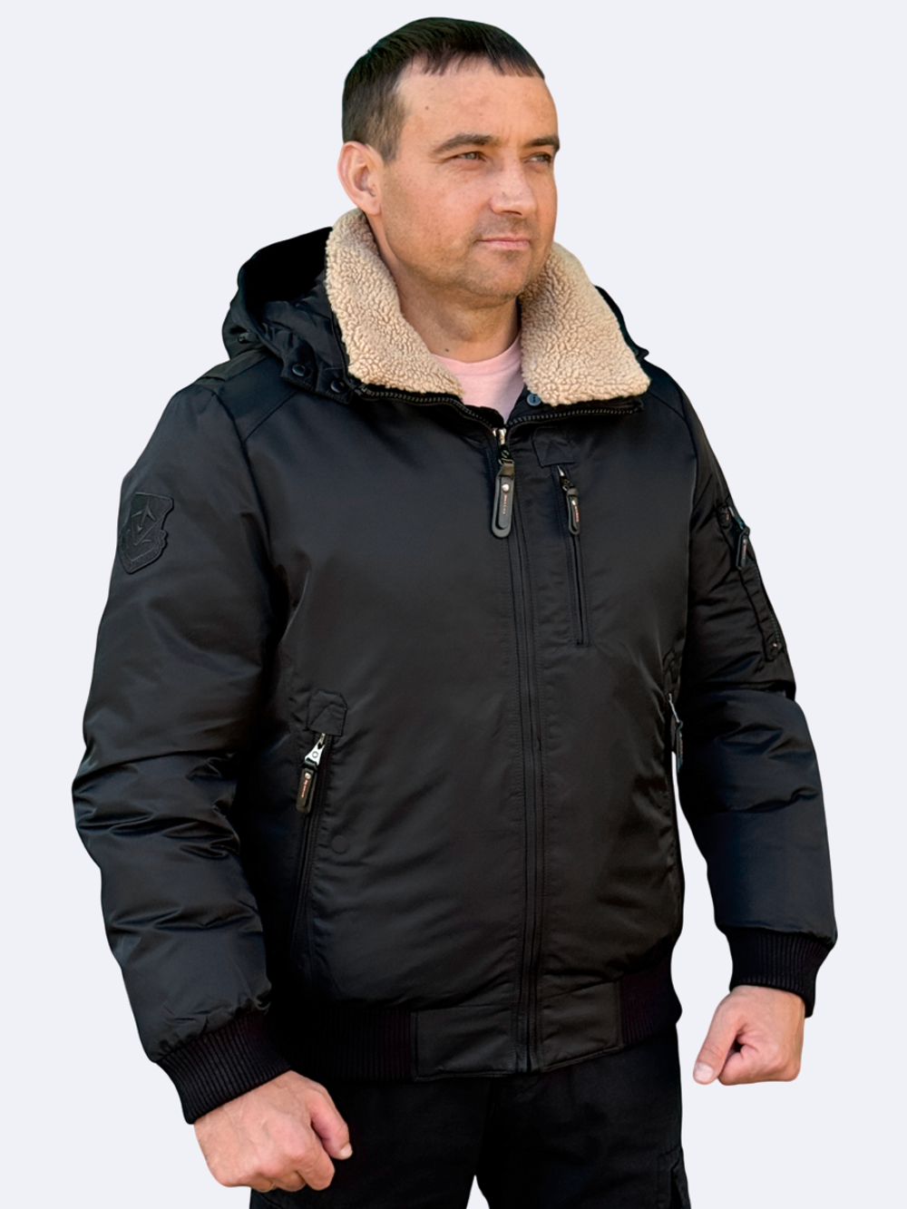 Куртка бомбер Corbona Зима черный