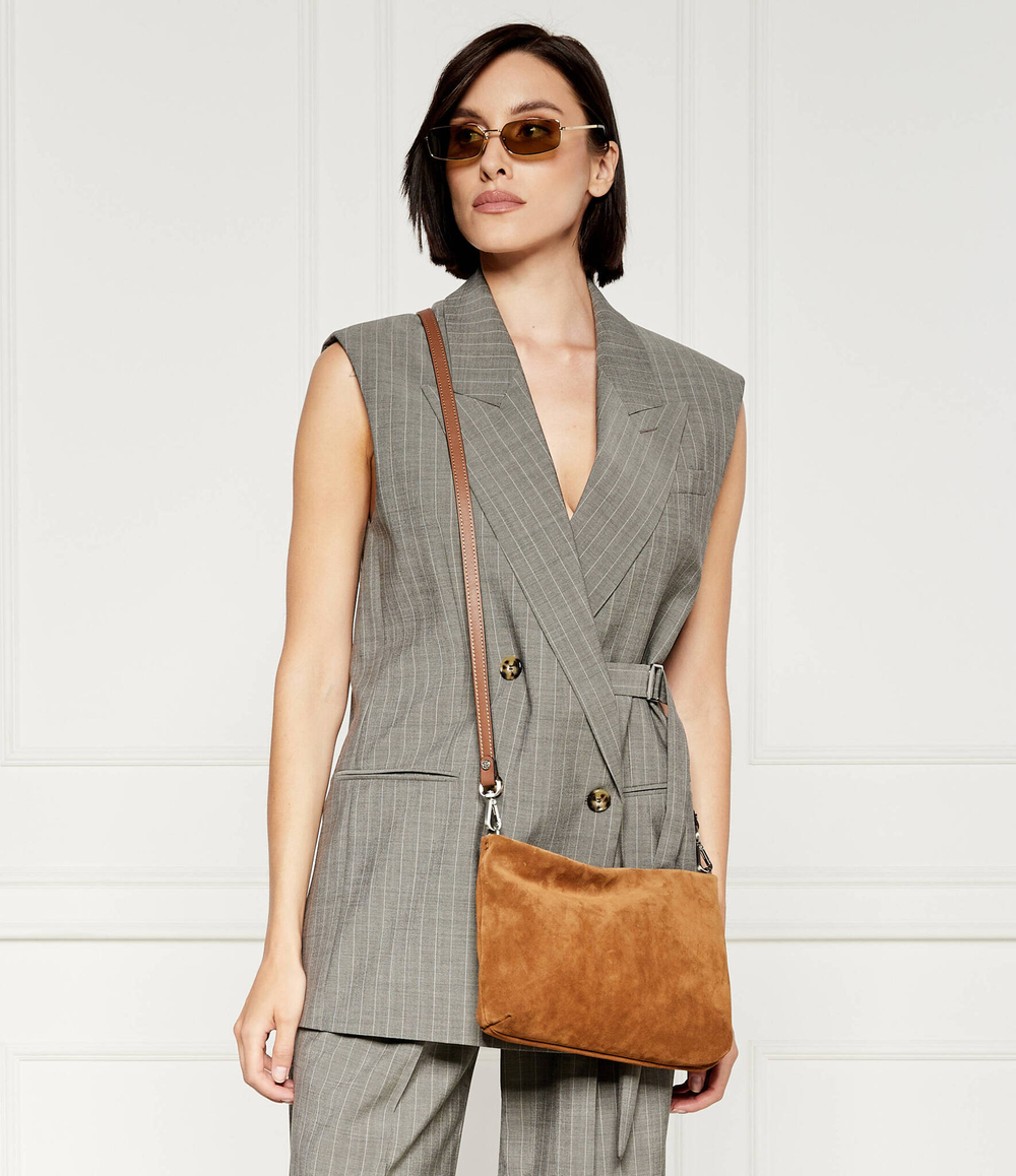 Кожаная сумка через плечо GIANNI CHIARINI - коричневый(BS 8265 CM-PL)