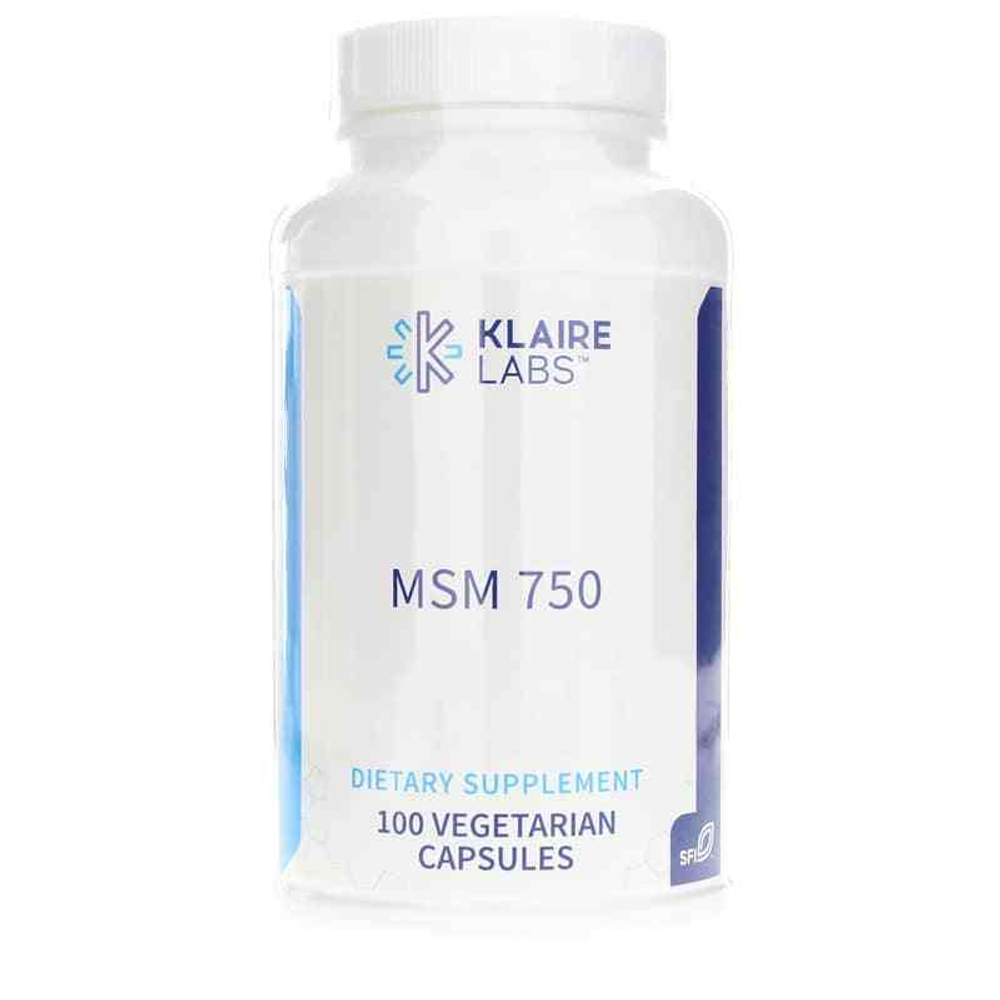 Klaire Labs - MSM 750 - 100 capsules