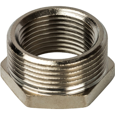 Футорка Stout 1 1/2"Х1 1/4" нар-вн никель