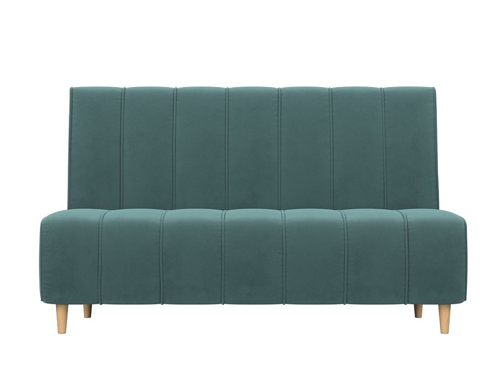 Диван кухонный прямой Ральф, Бирюзовый, Велюр, 104133