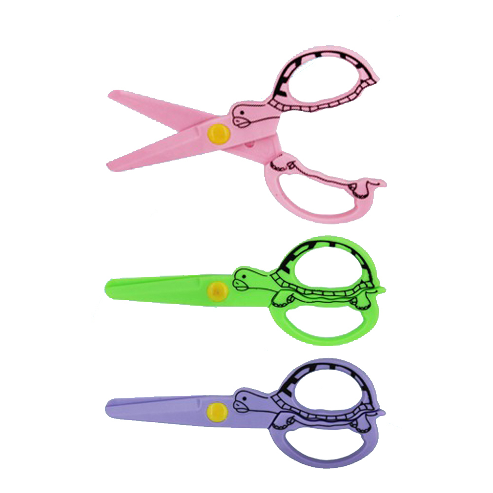 Ножницы детские Basir, с пластиковым лезвием, 12,5 см, ассорти