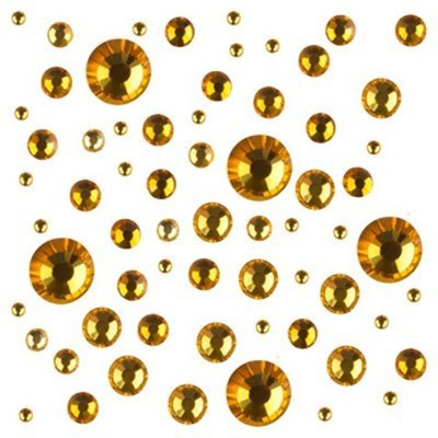 Стразы цветные микс в баночке Topaz