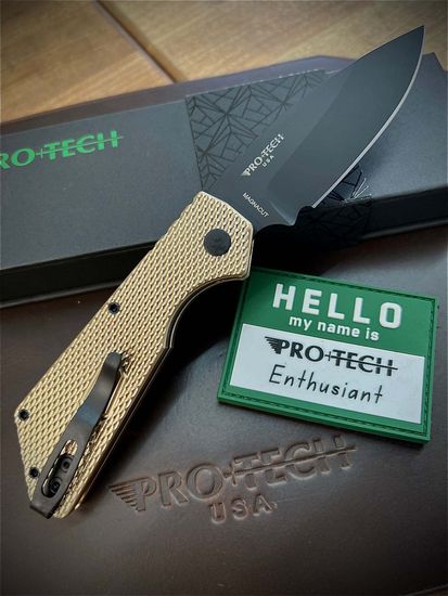 Автоматический нож PTPT236 Strider PT - текстур. алюм/бронз. рук-ть, черн. клинок Magnacut