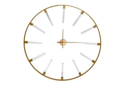 Часы настенные круглые золотые 91см