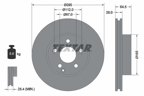 BENDIX Braking - BDS1095HC-BEN - Brake Disc