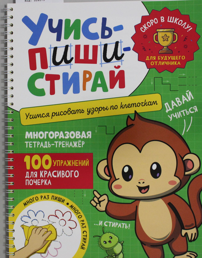 Учись - пиши - стирай. Учимся рисовать узоры по клеточкам