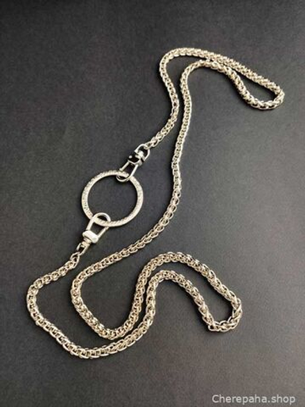 Цепочка с кольцом серебро