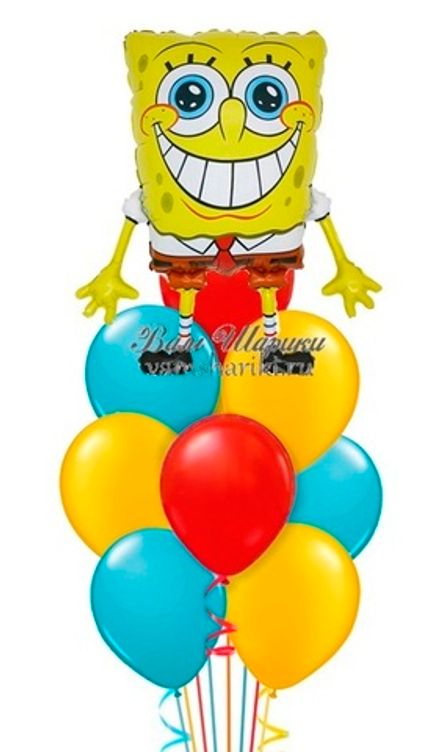 Букет шаров "Спанч Боб"
