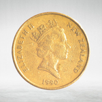 New Zealand, 2 Dollars - Elizabeth II (3rd Portrait), 1990, VF
