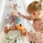 Кукла для сна с лавандой "Гномик оранжевый афро", 14 см