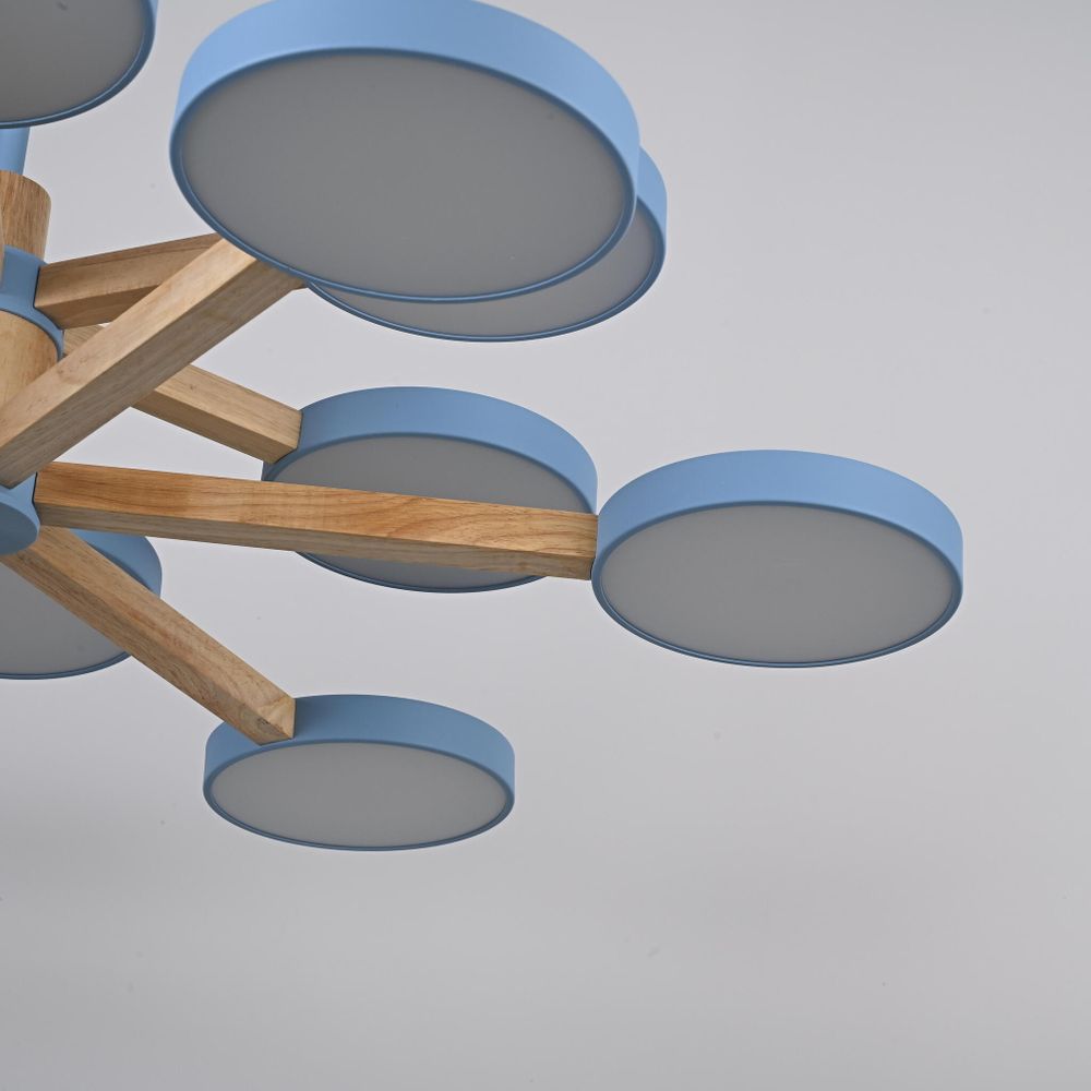 Люстра на штанге TURNA DBL L12 Blue