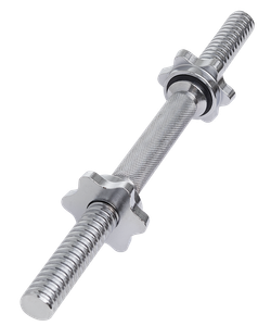 Гриф гантельный BB-107 d=25 мм, металлический, хромированный, 35 см