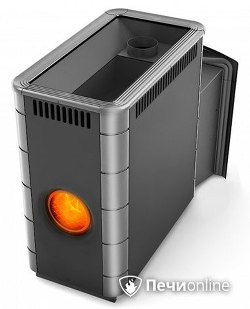 Дровяная банная печь TMF Аврора XXL Inox Витра Иллюминатор антрацит НВ