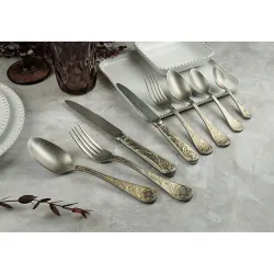 Ложка десертная 17,2 см матовая с золотом Lord Vintage Style P.L. Proff Cuisine [12]