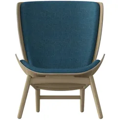 Кресло Umage The Reader, дуб с синей обивкой
