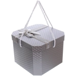 Коробка подарочная «Близкому человеку» 21*21*16 см, серый