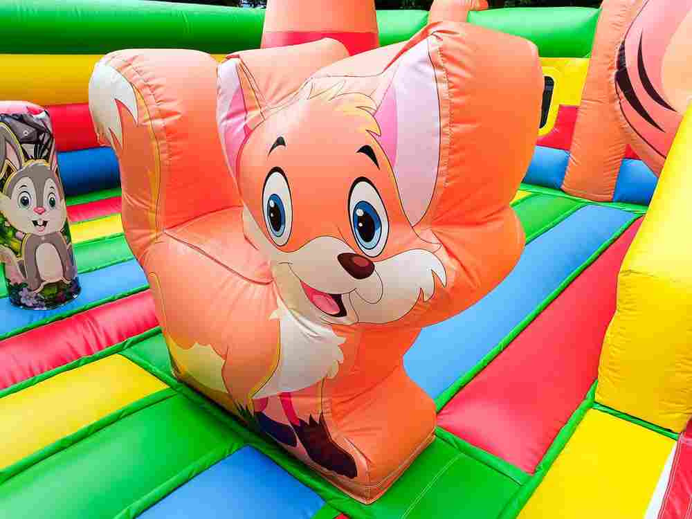 Коммерческий надувной батут «Зоомир 3», 11*7*5 м.