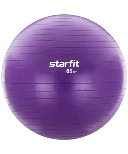 Фитбол GB-106, 85 см, 1500 гр, с ручным насосом, фиолетовый, антивзрыв