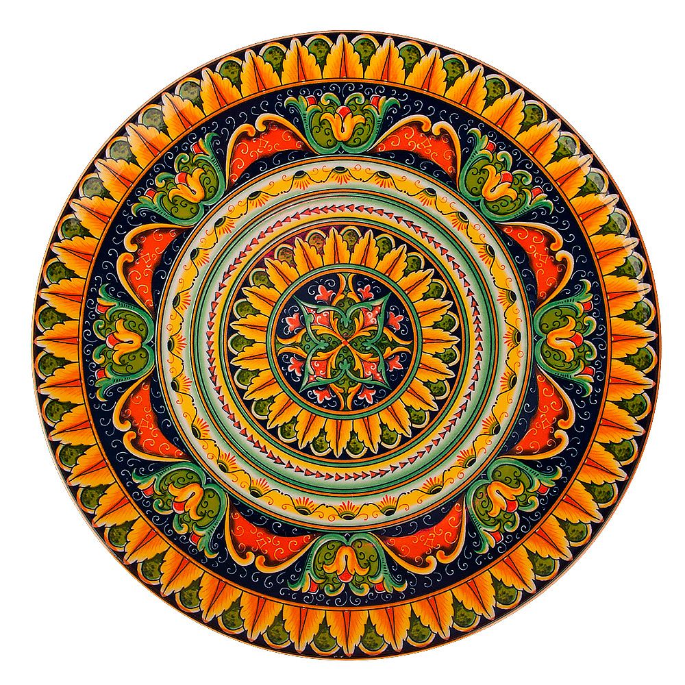 Блюдо "Arabesque" (оранжевый) d=27см,h=3см (min6) (транспортная упаковка)