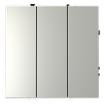Выключатель встраиваемый VOLTUM S70 трехклавишный 10А, (сталь)