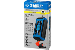 Зарядное устройство ЗУБР Профессионал 6/12 В, 4А, IP65, ЗУ-120 59300