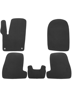 Коврики в салон для EVA FORD Focus (III, IIIr) 2011-2019 (черная окантовка), 5шт. EVA.B.0501603222110K