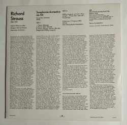 Винтажная виниловая пластинка LP Richard Strauss Рихард Штраус Symphonia Domestica Op.53 (ГДР 1972)