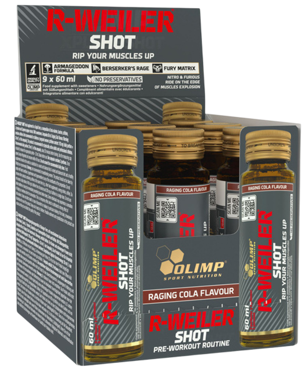 Olimp R-Weiler Shot (предтренировочный комплекс) 60 мл, апельсин