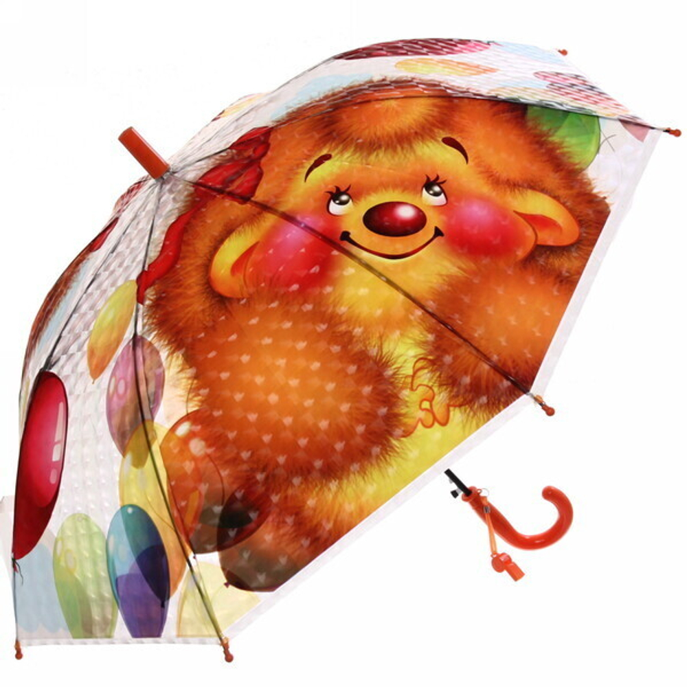 Зонт детский полуавтомат «Ultramarine - Озорные зверята», 8 спиц, d-86см, длина в слож. виде 65см