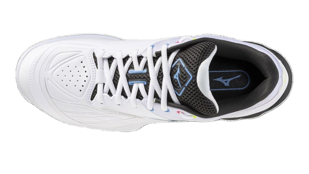 Мужские кроссовки для бадминтона/сквоша Mizuno Wave Fang 2 - white/pink tetra/all abroad