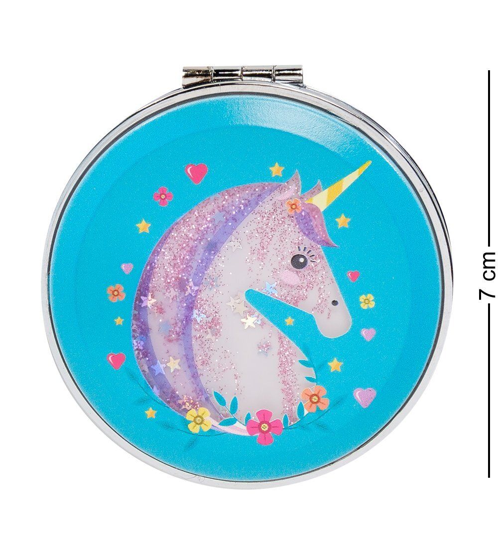 WW-134/3 Зеркало круглое «Радужный единорог»