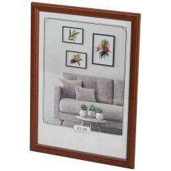 Фоторамка Image Art С22 МДФ универсальная 21х30 цвет красное дерево вставка прозрачный пластик | Image Art