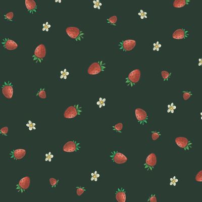 Ягоды и цветы земляники