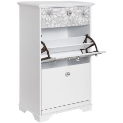 Тумба для обуви Терра-3 (с 3-мя ящиками) Айс Античное серебро