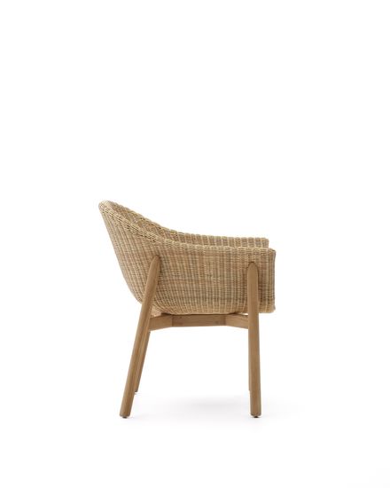 Стул Galea из тикового дерева и синтетического ротанга