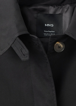 Короткий тренч оверсайз с хлястиками