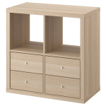 Книжный шкаф - IKEA KALLAX/КАЛЛАКС ИКЕА, 77х39х77 см, под беленый дуб