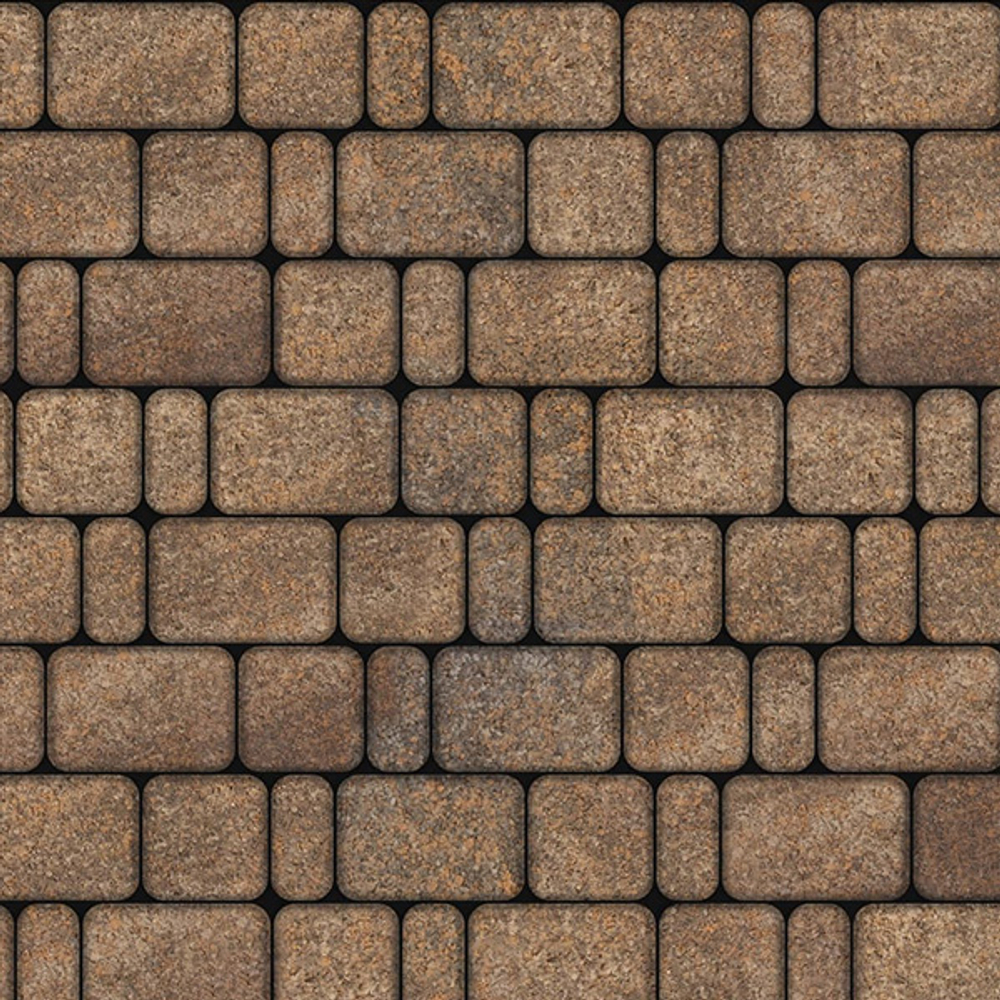 Тротуарная плитка КЛАССИКО - Листопад гранит Клен, комплект из 3 видов плит