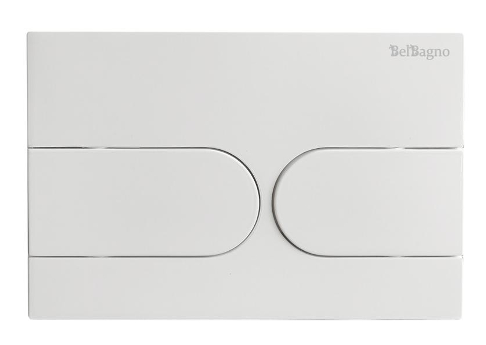 Кнопка смыва BelBagno BB-11-BL цвет белый глянец