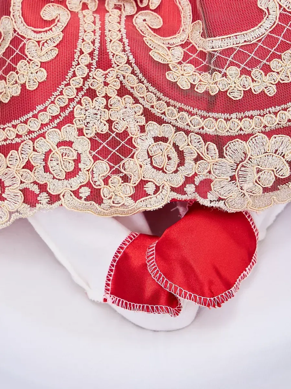 красное платье для новорожденных девочек