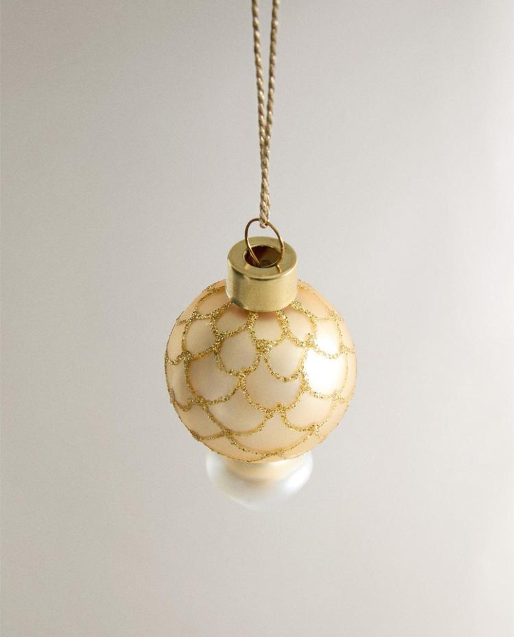 ZARA HOME МАЛЕНЬКИЙ ЕЛОЧНЫЙ ШАР, ЖЕЛТЫЙ