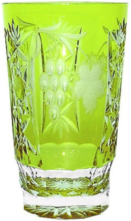Ajka Crystal Стакан хрустальный Grape, 390мл, ярко-зеленый