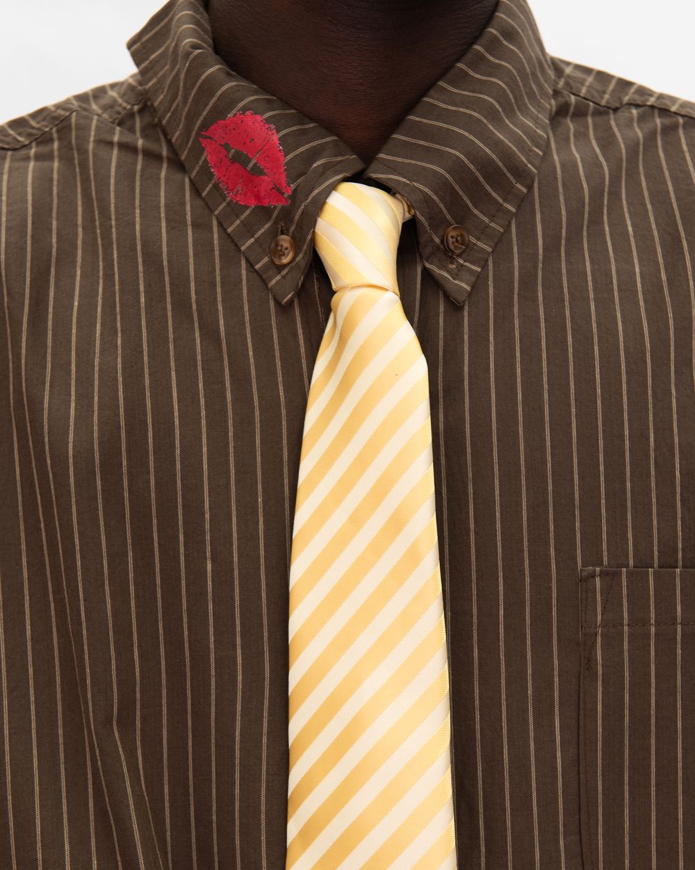 Галстук Ovum Полосатый Yolk Satin