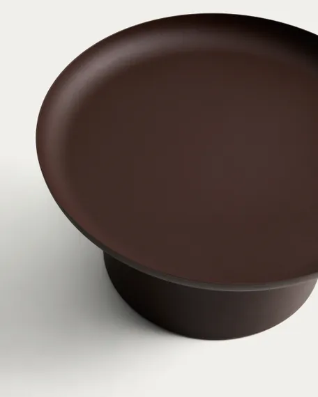 Уличный столик Arcola из темно-коричневого алюминия, диаметр 70 см