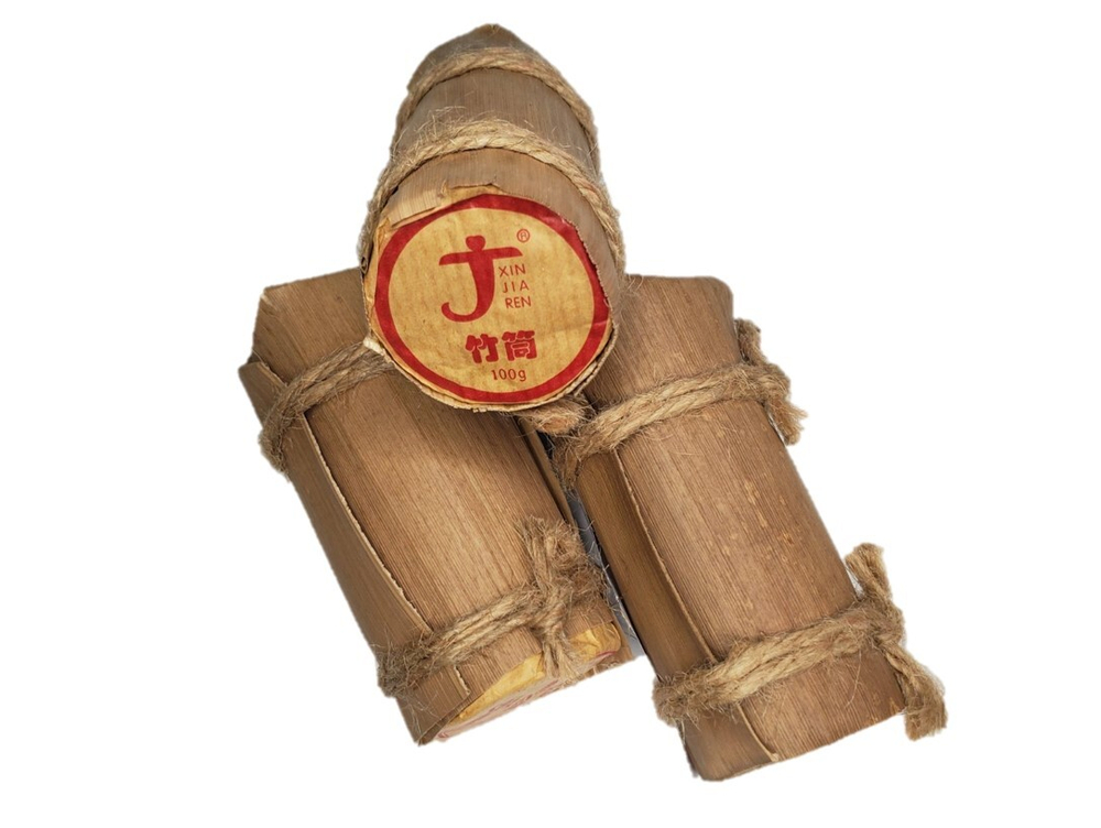 59276 Чай прессованный черный Пуэр Шу "Синьцзяжэнь Мини Чжутун",  100гр - 10 по 10гр