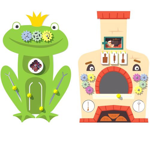Набор бизибордов "Царевна лягушка и печь"