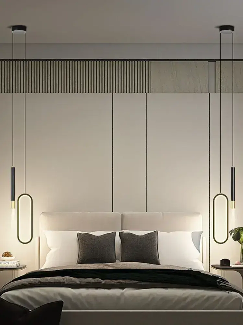 BOMOX Подвесной светильник лофт, светодиодный люстра потолочная, 3 режима освещения (3000-6000 К)