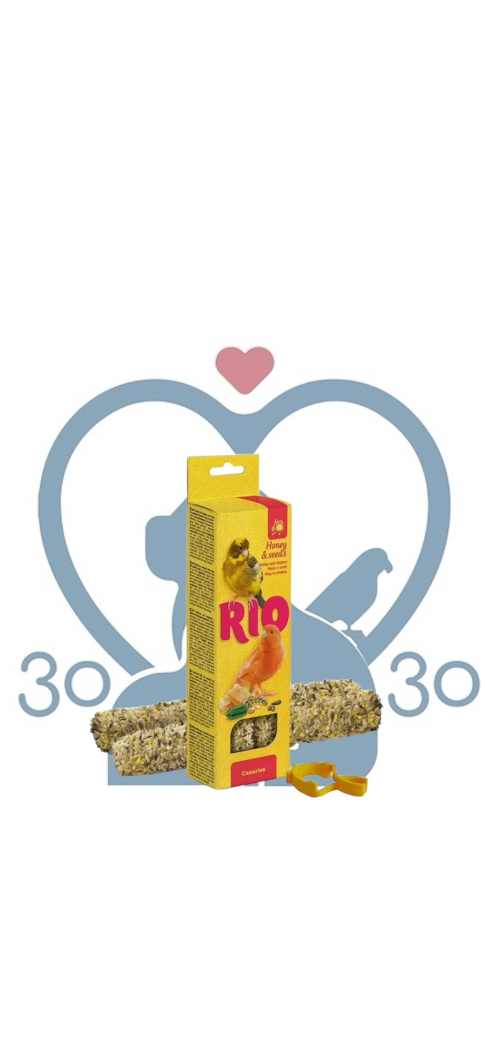 Палочки для канареек с полезными семенами 2 по 40г RIO, 80г