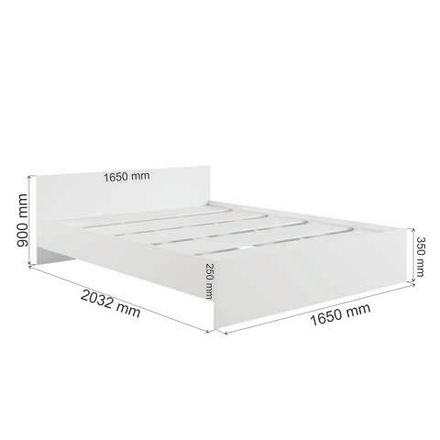 МС Мадера Кровать без ящ. М1600 с дсп 1600*2000 б/матр. (лдсп кашемир)